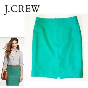J.Crew • The Pencil Skirt • Green | Size: 8